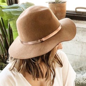Felt floppy hat boho